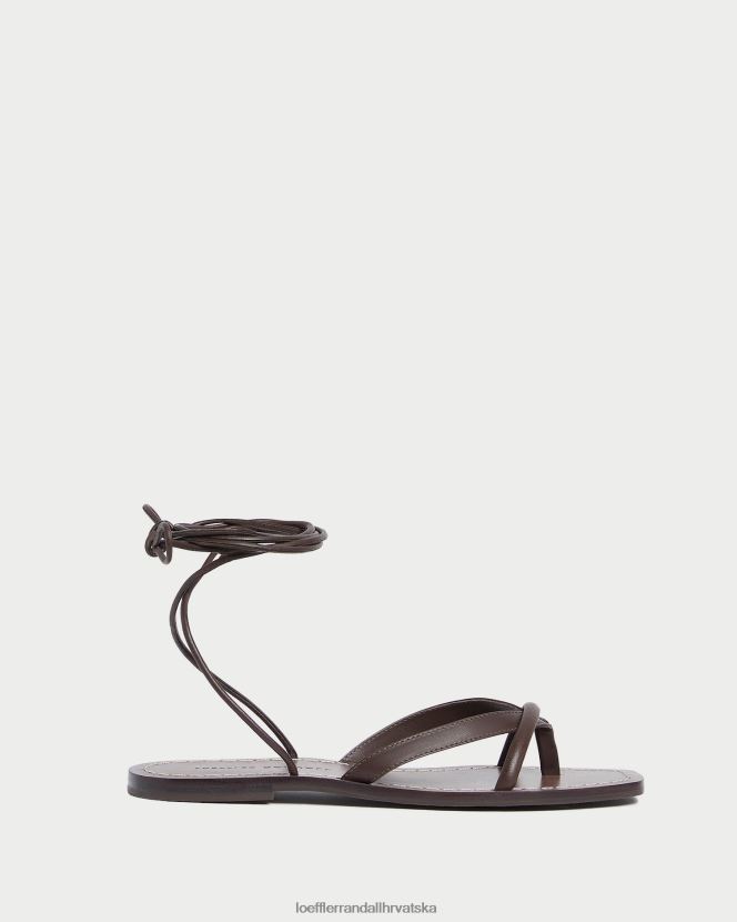 žene Loeffler Randall sandala s tangama lilla espresso cipele Z0L046132