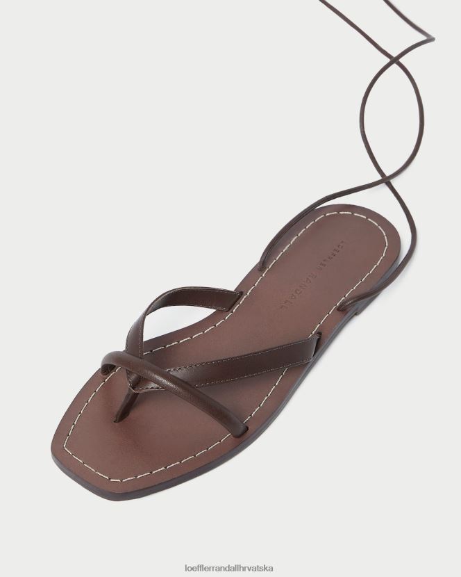 žene Loeffler Randall sandala s tangama lilla espresso cipele Z0L046132